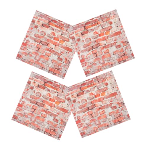 ibasenice 4 Stück Teiliges Miniatur Puppenhaus Fliesen aus PVC Realistische Wandfliesen für Wohnzimmer Schlafzimmer Küche Leichte Mini Ornamente für Bastelarbeiten und Puppenhausdekoration von ibasenice