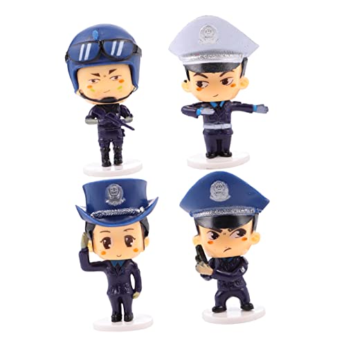ibasenice 4 Stück Teiliges Polizei Figurenset Cake Topper Tortendeko für Kindergeburtstag Jungen Mädchen Party Dekoration Wiederverwendbar Bunte Figuren ibasenice 4 Stück Teiliges Polizei Figurenset Cake Topper Tortendeko für Kindergeburtstag Jungen Mädchen Party Dekoration Wiederverwendbar Bunte Figuren von ibasenice