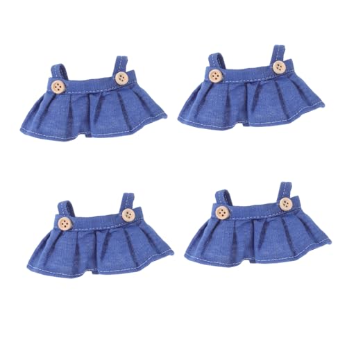 ibasenice 4 Stück Teiliges Puppenkleidung mit Weichem Stoff Trendigem Overall-Rock-Design Ideal für Puppen Langlebig und Komfortabel Modische Puppenkleider für Spiel und Sammlung von ibasenice