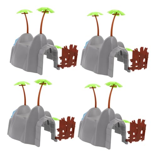 ibasenice 4 Stück Teiliges Realistische Zugbrückenstützen für Kindereisenbahn Stabile Gleisunterstützung Detailgetreues Design für Kreatives Spiel und Flexible Gleisanpassung von ibasenice