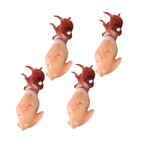 ibasenice 4 Stück - Tierfiguren Künstliches Tintenfischornament Meerestierfiguren Lebensechtes Simulationstiermodell Tintenfischerkennungsmodell Brown PVC ibasenice 4 Stück - Tierfiguren Künstliches Tintenfischornament Meerestierfiguren Lebensechtes Simulationstiermodell Tintenfischerkennungsmodell Brown PVC von ibasenice