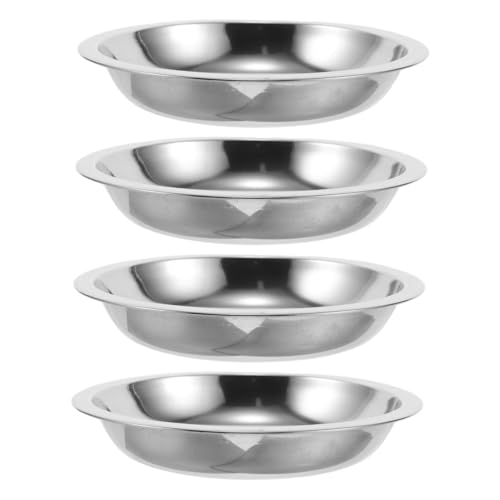 ibasenice 4 Stück Waagschale Kleine Tablett Magnettablett Silver Rostfreier Stahl ibasenice 4 Stück Waagschale Kleine Tablett Magnettablett Silver Rostfreier Stahl von ibasenice