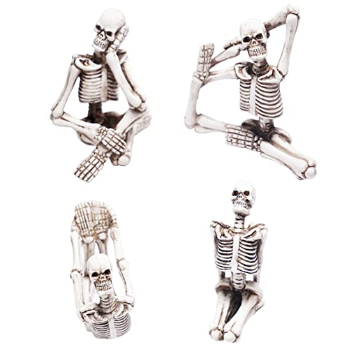 ibasenice 4 Stücke Harz Skelett Ornamente Halloween Werkzeuge für Skelett ibasenice 4 Stücke Harz Skelett Ornamente Halloween Werkzeuge für Skelett von ibasenice