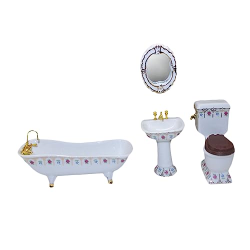 ibasenice 4 Stück Zubehör Für Puppenhäuser Wannen Porzellan Puppenhaus-badewanne Miniwanne Becken Puppenhaustoilette Liege Miniatur Dollhouse Decor Mini-hausdekoration Weiß Keramik ibasenice 4 Stück Zubehör Für Puppenhäuser Wannen Porzellan Puppenhaus-badewanne Miniwanne Becken Puppenhaustoilette Liege Miniatur Dollhouse Decor Mini-hausdekoration Weiß Keramik von ibasenice