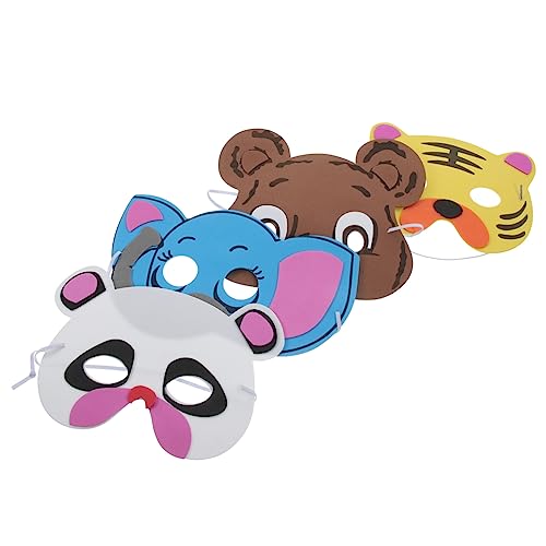 ibasenice 4 Stück dekorative Tiermaske Halloween-Hase aufblasbares Kostüm für Erwachsene halloween costume halloween kleidung maske gesicht Halloween-Maske Tiermasken für Cosplay Eva von ibasenice