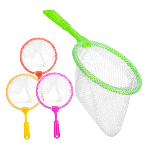 ibasenice 4 Stück -fischernetztasche Schmetterlingsfangnetz Labyrinthball Für Leuchttafel Für Angelspiele Für Kindernetz Schmetterlingsnetze Klein Plastik von ibasenice