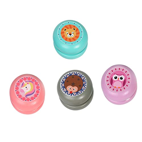 ibasenice 4 Stück hölzernes Jo-Jo Outdoor draußen Lernspielzeug Yo-Yo mit Tiermotiven Children Toys Kid Toys Bildungsspielzeug Jo-Jo- Holz ibasenice 4 Stück hölzernes Jo-Jo Outdoor draußen Lernspielzeug Yo-Yo mit Tiermotiven Children Toys Kid Toys Bildungsspielzeug Jo-Jo- Holz von ibasenice