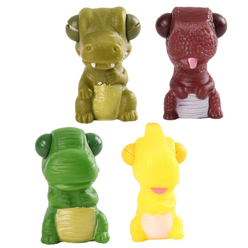 ibasenice 4 Stück kneifen Party für kinderspielzeug spielzeuge Knetbares Fun Toy Stretch - in Dinosaurierform winziges PVC von ibasenice
