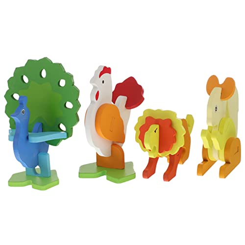 ibasenice 4 Stück tierisches dreidimensionales Puzzle Lernspielzeug Stielspielzeug Baukasten pädagogisches Cartoon-Tier Tiere-Puzzle- 3D-Puzzle- Holz ibasenice 4 Stück tierisches dreidimensionales Puzzle Lernspielzeug Stielspielzeug Baukasten pädagogisches Cartoon-Tier Tiere-Puzzle- 3D-Puzzle- Holz von ibasenice