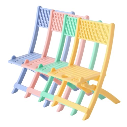 ibasenice 4 Stücke Handy Halter Abs Faltbare Stühle Innen Miniatur Klappstuhl Modell Mini ibasenice 4 Stücke Handy Halter Abs Faltbare Stühle Innen Miniatur Klappstuhl Modell Mini von ibasenice