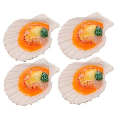 ibasenice 4 Stücke Künstliche Jakobsmuschel Lebensmittel Küche Zubehör Pretend Restaurant Spielset Küche Foto Prop Restaurant PVC ibasenice 4 Stücke Künstliche Jakobsmuschel Lebensmittel Küche Zubehör Pretend Restaurant Spielset Küche Foto Prop Restaurant PVC von ibasenice