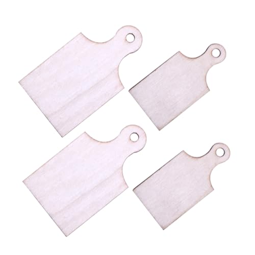 ibasenice 4 Stücke Mini-Schneidebrett aus Holz Planke Schneidebrett-Handwerk Miniatur puppenhaus Einrichtung Mini-Schneidebretter, Großpackung Holzbretter zum Basteln Khaki ibasenice 4 Stücke Mini-Schneidebrett aus Holz Planke Schneidebrett-Handwerk Miniatur puppenhaus Einrichtung Mini-Schneidebretter, Großpackung Holzbretter zum Basteln Khaki von ibasenice