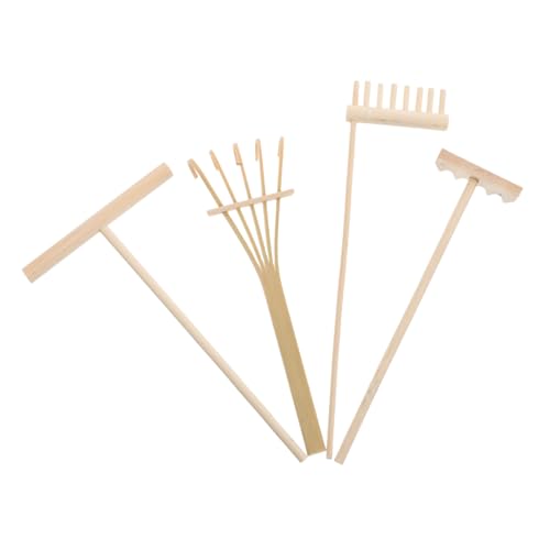 ibasenice 4 Stücke Mini Zen Garten Rechen Set Teiliges Zubehör für Sandgarten Holzwerkzeuge für Meditation und Home Office Dekoration und Harke für Kreative Designs ibasenice 4 Stücke Mini Zen Garten Rechen Set Teiliges Zubehör für Sandgarten Holzwerkzeuge für Meditation und Home Office Dekoration und Harke für Kreative Designs von ibasenice