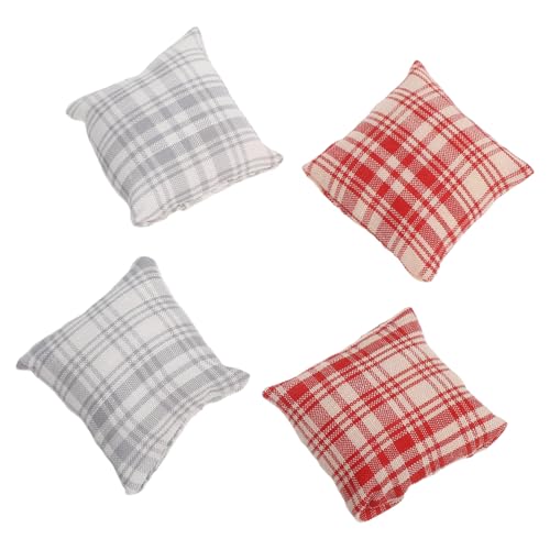 ibasenice 4 Stücke Teiliges Miniatur Puppenhaus Kissen aus Plüsch und Baumwolle Realistische Kleine Sofakissen als Dekorative Puppenhaus Couch Accessoires für Sammler ibasenice 4 Stücke Teiliges Miniatur Puppenhaus Kissen aus Plüsch und Baumwolle Realistische Kleine Sofakissen als Dekorative Puppenhaus Couch Accessoires für Sammler von ibasenice