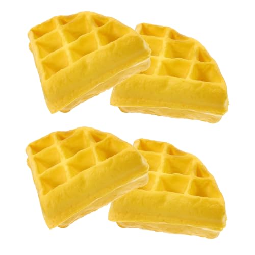 ibasenice 4 Stück Realistische Simulations Waffeln für Kinder Künstliche Spielzeug Dekorative Fake Muffins für Party und Restaurant von ibasenice