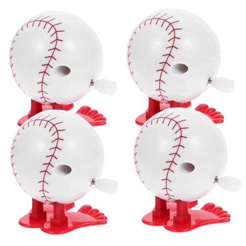 ibasenice 4 Stücke Wind up Baseball Spielzeug Sport Form Uhrwerk Spielzeug Spaß Für Jungen Und Mädchen von ibasenice