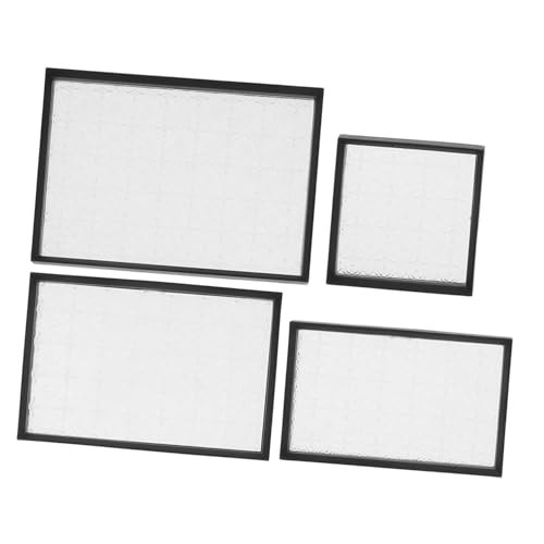 ibasenice 4 Teiliges Miniatur Teller Set Für Puppenhaus Miniatur Serviertablett Für Küche Und Dekoration Ideal Für Puppenhaus Zubehör Und Miniatur Dekorationsprojekte von ibasenice