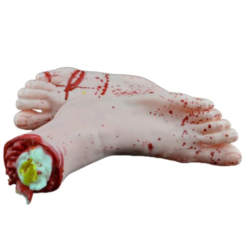 ibasenice 4-Teiliges Set Mit Menschlichen Körperteilen Terror-Requisiten Gebrochene Hand Gebrochener Fuß Für Halloween (Hautfarbe) von ibasenice