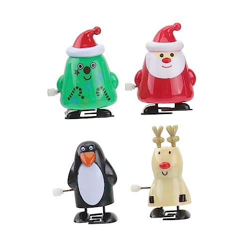 ibasenice 4 Teiliges Weihnachts Aufziehspielzeug Weihnachtsstrumpf Kinderspielzeug Weihnachtsdekoration Spielzeugautos Outdoor Autospielzeug Mini von ibasenice