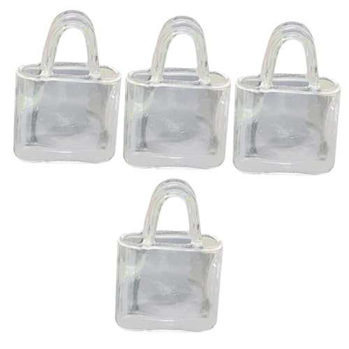 ibasenice 4 tragbare Glastasche Puppenhaus Fischglas klar klein Kinder Sicherheit sicherheitsleine für Kinder Pflanzenbehälter Pflanzendekorationen für Töpfe Dolly- - die Blase von ibasenice