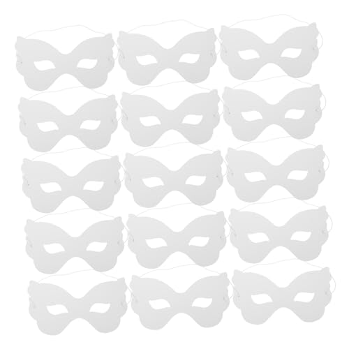 ibasenice 40 Stück DIY Schmetterlingsmasken aus Weißem Papier Bemalbare Halbgesichtsmasken mit Gummiband Kreative Bastelmasken für Halloween Karneval Fasching und Kunstprojekte ibasenice 40 Stück DIY Schmetterlingsmasken aus Weißem Papier Bemalbare Halbgesichtsmasken mit Gummiband Kreative Bastelmasken für Halloween Karneval Fasching und Kunstprojekte von ibasenice