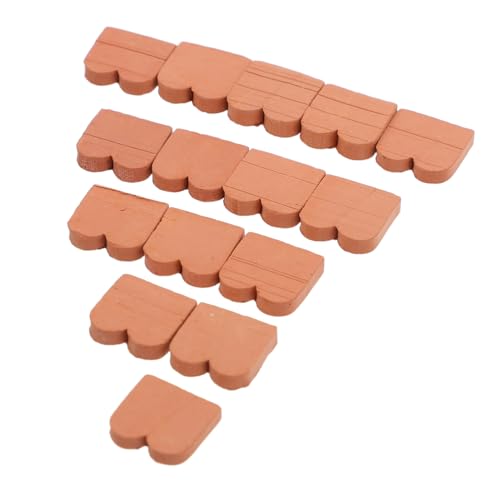 ibasenice 40 Stück Maßstab Mauerstein für Puppenhaus DIY Robuste Realistische Miniatur Wandziegel Braun für Bastler und Sammler ibasenice 40 Stück Maßstab Mauerstein für Puppenhaus DIY Robuste Realistische Miniatur Wandziegel Braun für Bastler und Sammler von ibasenice