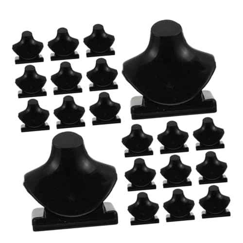 ibasenice 40stücke Puppenhaus-schmuckhalter Miniatur-halskettenständer Aufbewahrungsregal Für Puppen Schwarz Kompaktes Design Vielseitig Einsetzbar Für Miniatur-Dekorationen Und von ibasenice