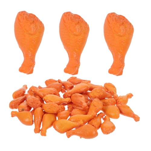 ibasenice 40 Stück Miniature Chicken Legs Realistic Braised Marinated Food Model Miniature Food Play Accessories für Dollhouse Puppenhaus und Küchenszene von ibasenice
