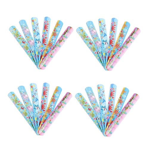 ibasenice 40 Stück Schnapparmbänder mit Cartoon Marinelebewesen Design Lustige Slap Armbänder für Partys Mitgebsel für Kindergeburtstage und Feste ibasenice 40 Stück Schnapparmbänder mit Cartoon Marinelebewesen Design Lustige Slap Armbänder für Partys Mitgebsel für Kindergeburtstage und Feste von ibasenice