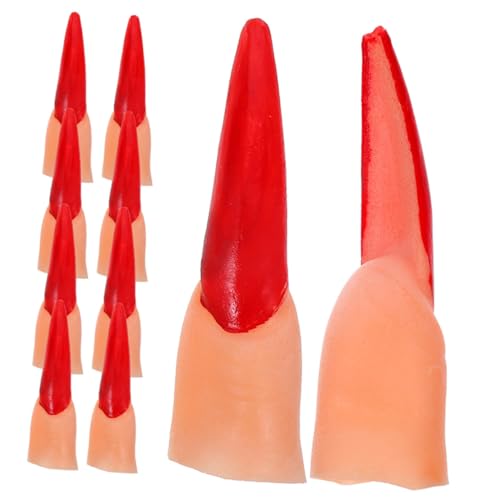 ibasenice 40 Stück Teiliges Halloween Fake Finger mit Roten Nägeln Realistische Hexen Zombie-Finger Vielseitige Grusel-Requisiten für Cosplay Party-Dekorationen und Lesepfeile ibasenice 40 Stück Teiliges Halloween Fake Finger mit Roten Nägeln Realistische Hexen Zombie-Finger Vielseitige Grusel-Requisiten für Cosplay Party-Dekorationen und Lesepfeile von ibasenice