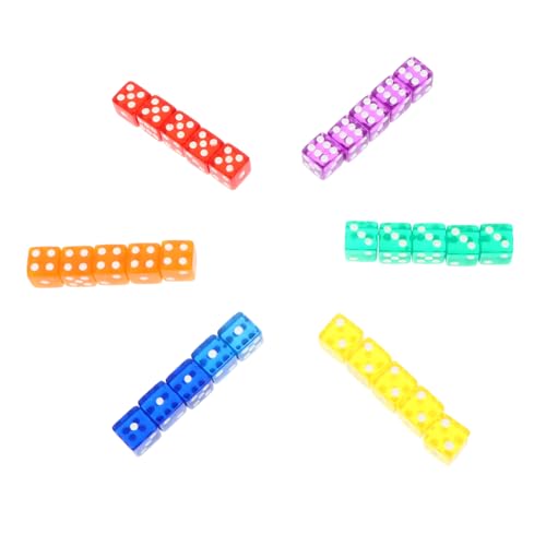 ibasenice Acryl-würfel-Set – 40 Rechtwinklige Würfel – Perfekt Für Zuhause Partys Spiele ibasenice Acryl-würfel-Set – 40 Rechtwinklige Würfel – Perfekt Für Zuhause Partys Spiele von ibasenice