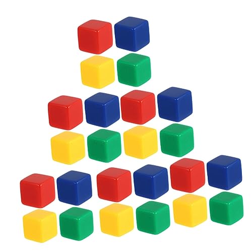 ibasenice 40 Stück Würfel bürospiel familienspiele famielnspiele zabawki stymulujące rozwój laufstall spielsachen spielwaren draußen Pub- Requisiten lehren Acryl von ibasenice
