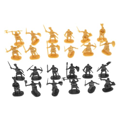 ibasenice 400 Stück Mittelalterliche Miniatur Ritter Spielfiguren aus Robustem Kunststoff Detailgetreue Soldatenmodelle für Kindergeburtstag Historisches Rollenspiel und Sammler von ibasenice