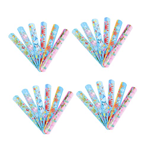 ibasenice 40St shöne bescherung armbänder für Bequemes Armband Party Armband Cartoon-Armband Planke Aufkleber Schlagband Handringe für Party Bands PVC von ibasenice