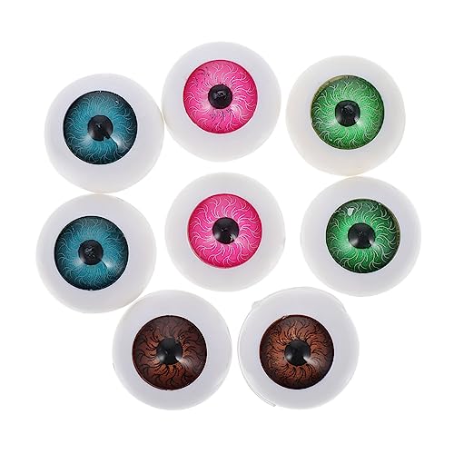 ibasenice 40st Horror-Auge Gruselige Halloween-Augen Augen Scrapbooking Für Plüschtier Tierpuppenaugen Streiche Für Bausatz Puppenherstellung Füllung Halbrunde Augen Ratte Plastik von ibasenice