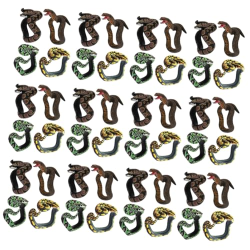 ibasenice 48 STK Simulation Schlangenarmband Medusa-Armband Halloween-Streich-Requisiten Kinderspielzeug Spielzeuge gefälschtes Schlangenspielzeug Künstliches Schlangenspielzeug von ibasenice