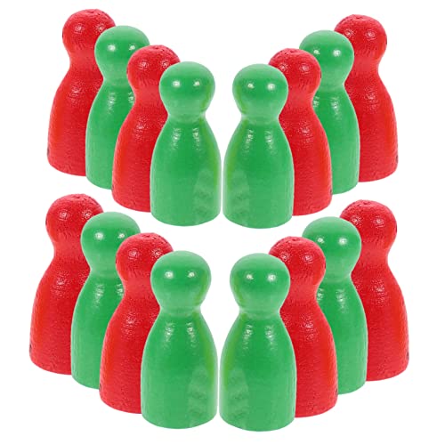 ibasenice 48 Stück Stück Tabletop-spielkomponente Spielzubehör Spielmarken Tischmarker Zubehör Für Strategiespiele Brettspiele Bauern Token Für Brettspiele Bildungsspielzeug Holz von ibasenice