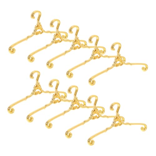 ibasenice 48stücke Teilige Metall-kleiderbügel Für Puppenhäuser Miniatur-kleiderständer Puppenkleidhalter Puppenkleideraufbewahrungsständer Für Puppenoutfits Und Kleidungszubehör von ibasenice