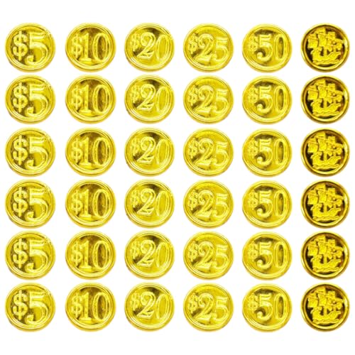 ibasenice 48pcs Interessante Pirate Element Münzen Sammeln Gaming Requisiten Haushalt Münze Spielzeug ibasenice 48pcs Interessante Pirate Element Münzen Sammeln Gaming Requisiten Haushalt Münze Spielzeug von ibasenice