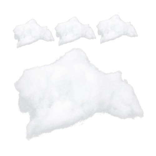 ibasenice 4Er-Packung Pack DIY Füllmaterial für Kissen Plüschtiere Dekokissen Hochwertige Baumwollfüllung für Handarbeiten Kuscheltiere und Projekte pro Packung von ibasenice