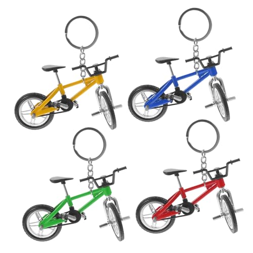 ibasenice 4Stücke Fahrrad Schlüsselanhänger Finger Bike Modelle Stylische Dekoration für Taschen und Schlüssel Geschenkauswahl für Fahrradliebhaber von ibasenice