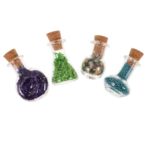 ibasenice 4Stücke Puppenhaus Flaschen Teiliges DIY Zubehör für Halloween Dekoration Realistische Ornamente aus Langlebigem Material Vielseitig Einsetzbar für Puppenhaus von ibasenice