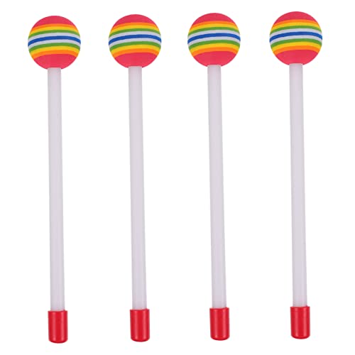 ibasenice 4Stücke Regenbogenfarbene Trommelstöcke Für Percussion Instrumente Für Musikliebhaber Anfänger Für Zuhause Und Musikunterricht von ibasenice