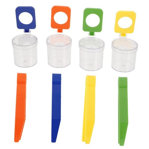 ibasenice 4er Schachtel Outdoor-abenteuerwerkzeuge Beobachtungslupenglas Studenten Lupenbehälter Erforschen des Lernlupenglases Schülerlupenbehälter Kleiner Insektenkoffer Plastik ibasenice 4er Schachtel Outdoor-abenteuerwerkzeuge Beobachtungslupenglas Studenten Lupenbehälter Erforschen des Lernlupenglases Schülerlupenbehälter Kleiner Insektenkoffer Plastik von ibasenice