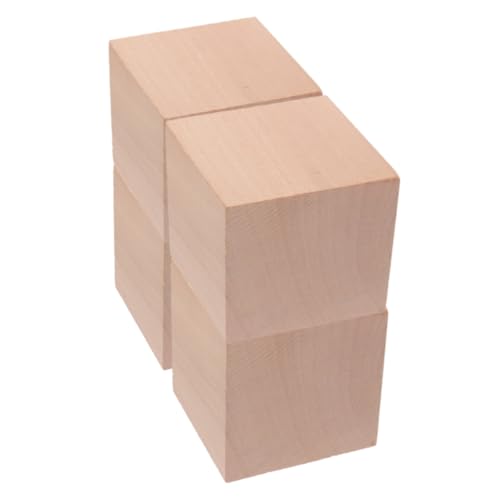 ibasenice Pädagogische Mathematik-Tools 5 cm Große Quadratische Holzwürfel Holz-bastelblöcke Bausteine Puzzle-Spielzeug Unfertige Holzblöcke Für Kinder von ibasenice