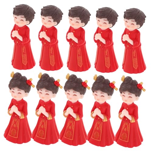 ibasenice 5 Paare Mini Chinesische Hochzeitsdekoration Traditionelle Brautpaar Figuren in Chinesischer Tracht Dekorative Cake Topper DIY Mikro-landschaft Kompakte Tischornamente für ibasenice 5 Paare Mini Chinesische Hochzeitsdekoration Traditionelle Brautpaar Figuren in Chinesischer Tracht Dekorative Cake Topper DIY Mikro-landschaft Kompakte Tischornamente für von ibasenice