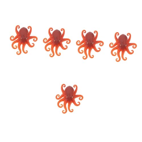 ibasenice 5 STK Kugelfischmodell Spielzeug Tier Hilfsspielzeug Künstlicher Oktopus Aus Kunststoff Squeeze-Ball-Spielzeug Tintenfischkugeln Squeeze Octopus Spielzeug Kind Ozean Statue Plastik von ibasenice