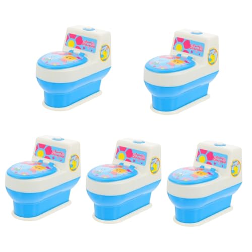 ibasenice 5 STK Simulierte Toilette Kindermöbel Rollenspiele Für Kinder Kidcraft-spielset Foto-Requisiten Pädagogisches Spielzeug Badezimmertoilette Spielzeug Töpfchen Geschenk Plastik Mini von ibasenice