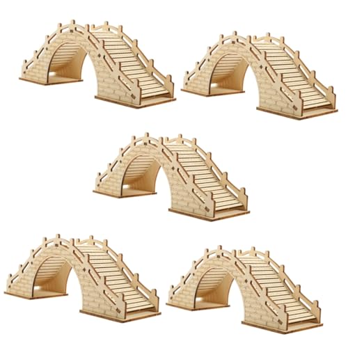 ibasenice 5 Sätze Bogenbrücke Spielzeug Selber Machen Holzkonstruktionspuzzles Hobby-Puzzle Zum Malen Spielzeug Für Wissenschaftliche Experimente Modellbausatz Schreibtisch Holzhandwerk 3D von ibasenice