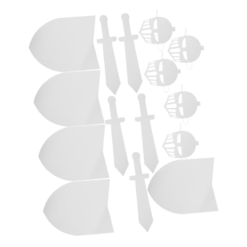 ibasenice 5 Sätze DIY Karton Ritterschild Maske für Bemalbar Mittelalterliche Party Bastelset für Halloween Kostüme Rollenspiel und Familienaktivitäten ibasenice 5 Sätze DIY Karton Ritterschild Maske für Bemalbar Mittelalterliche Party Bastelset für Halloween Kostüme Rollenspiel und Familienaktivitäten von ibasenice